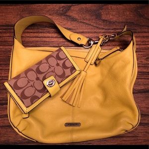 Authentic Coach Purse with Matching Wallet
